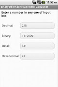 Binary Decimal Hex Converter 截图 1