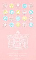 Merry go round icon theme постер
