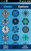 برنامه‌نما Clocky Snowflake winter clock عکس از صفحه