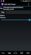 برنامه‌نما USB MIDI player عکس از صفحه