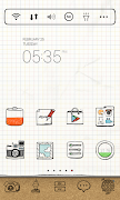 DrawingNote LINELauncher theme স্ক্রিনশট 3