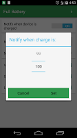 Full Battery: Notification تصوير الشاشة 2