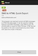 SMS to HTML Quick Export Screenshot 3