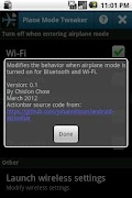 Plane Mode Tweaker imagem de tela 1