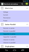 Electrical Calc & Formulas captura de pantalla 1