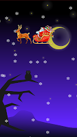Santa Sleigh Live Wallpaper ảnh chụp màn hình 3