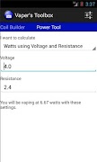 2 Schermata Vaper's Toolbox