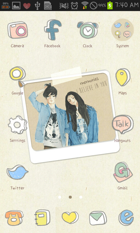 Baixar I believe in you go launcher APK