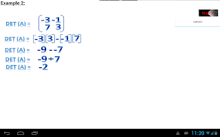 Determinant 2x2 Matrix Screenshot 1