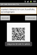 برنامه‌نما QR Code Generator Pro عکس از صفحه