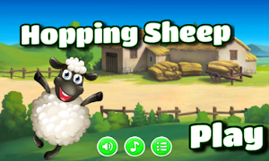 Hopping Sheep Poster