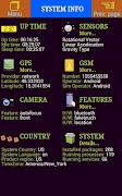 برنامه‌نما System Info / Benchmark عکس از صفحه