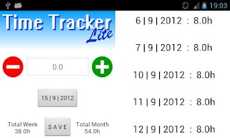 Time Tracker Lite capture d'écran 4
