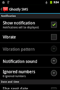برنامه‌نما Ghostly SMS عکس از صفحه