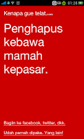 Kenapa Gue Telat Plakat