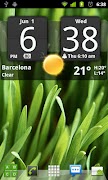 Sense Analog Clock Widget Dark screenshot 4