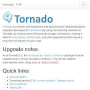 python tornado doc Cartaz