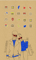 Autumn Couple icon theme постер