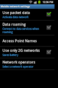 Enable/Disable Data Network 스크린샷 2
