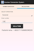 برنامه‌نما Number Conversions عکس از صفحه
