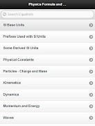 Physics Formulas and Equations ảnh chụp màn hình 1