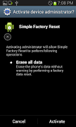 2 Schermata [Free] Simple Factory Reset