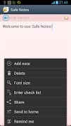 برنامه‌نما Safe Notes عکس از صفحه