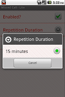 Missed Call - Lite screenshot 1