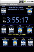 برنامه‌نما Clock Weather عکس از صفحه