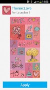 Launcher 8 theme:Love โปสเตอร์