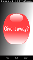 Give it away Cartaz