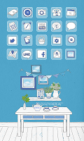 Blueroom icon theme bài đăng