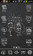 Blackboard go launcher theme penulis hantaran