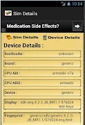 Sim Details captura de pantalla 1