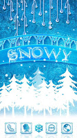 Snowy GO Launcher Theme imagem de tela 1