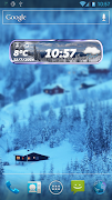Winter Weather Clock Widget imagem de tela 2