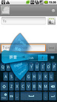 GO Keyboard Blue youth theme screenshot 1