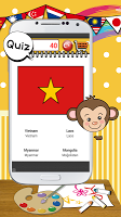 Coloring game - Flags ASIA 1 screenshot 1
