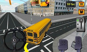 مدرسة 3D باص محرك محاكي تصوير الشاشة 3