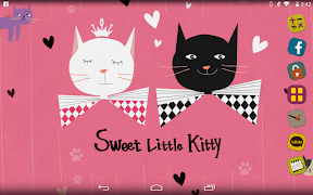 Sweet Kitty Atom Theme syot layar 7