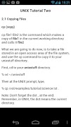 برنامه‌نما Unix Tutorials / Commands عکس از صفحه