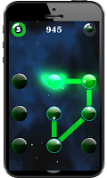 Green Trace Line Poster