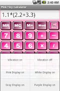 برنامه‌نما Pink Tiny Calculator عکس از صفحه