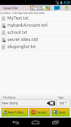 Notes2SD Text Editor screenshot 2