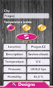 Night Clock Weather Widget Affiche