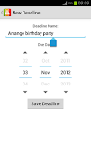 Deadlines Reminder captura de pantalla 3