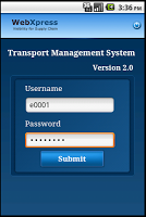 WebXpress TMS Screenshot 1