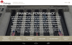 برنامه‌نما Entergy Report 2012 - tablet عکس از صفحه