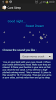 Cant sleep poster