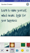 Best Quotes Maker captura de pantalla 2